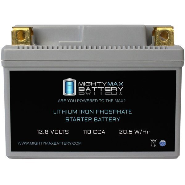 YTZ5S Lithium Battery Replacement for Yamaha TZR50 Motorcycles, Mighty Max Battery, Mfr#: MAX3880240